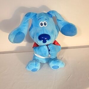 Blue Clues Nickelodeon Blue Plush Dog Blowing Kisses